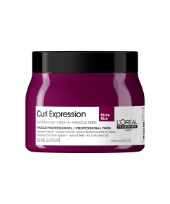 L'Oreal Professionnel Serie Expert Curl Expression Rich Глицерин 2.5% + Урея H + Семена от хибискус Крем маска за коса Интензивно хидратираща 500 мл