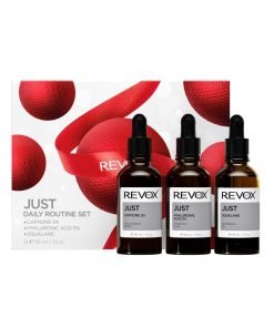 Комплект за ежедневна грижа Revox B77: Just Кофеин 5% Против тъмни кръгове Дневен Серум за очи 30 мл + Just Хиалуронова киселина 5% Хидратиращ Флуид За лице 30 мл + Just Сквалан Подхранващо Масло За лице 30 мл