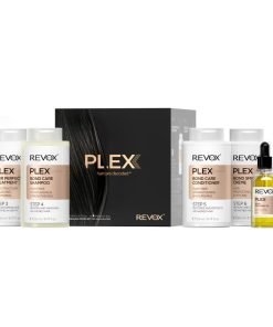 Комплект Revox B77: Plex Bond Step 3 крем за коса против накъсване 260 мл + Plex Bond Step 4 шампоан за коса за укрепване 260 мл + Plex Bond Step 5 балсам за коса възстановяващ 260 мл + Plex Bond Step 6 крем за коса възстановяващ 260 мл + Plex Bond Step 7 масло за коса възстановяване на връзките 30 мл