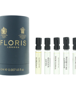 Discovery Collection Set Floris Of London: White Rose, Eau De Toilette, For Women, 2 ml *Vial + Night Scented Jasmine, Eau De Toilette, Unisex, 2 ml *Vial + Chypress, Eau De Toilette, Unisex, 2 ml *Vial + Lily Of The Valley, Eau De Toilette, For Women, 2 ml *Vial + Bouquet De La Reine, Eau De Toilette, Unisex, 2 ml *Vial