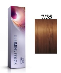 Wella Professionals Illumina Color Перманентна боя за коса 7/35 Средно златисто махагоново русо 60 мл