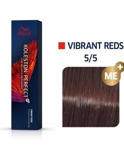 Wella Professionals Koleston Perfect Me+ перманентна боя за коса 5/5 Светло кафяво червено виолетово 60 мл