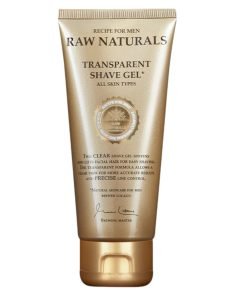 Raw Naturals, Transparent, 100% vegan, Hydrating & Softening, Shaving Gel, 100 ml