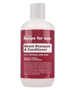 Recipe For Men, Beard Shampoo & Conditioner, Cleansing and Conditioning, Beard Shampoo, Moisture, 250 ml