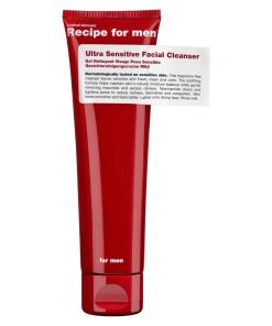 Recipe For Men, Ultra Sensitive Facial Cleanser, Fragrance-Free, Gentle Cleansing, Cleansing Gel, Face, 100 ml