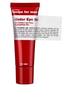 Recipe For Men, Under Eye Gel, 100% vegan, Minimizes puffiness, Morning and evening, Eye Gel, 25 ml