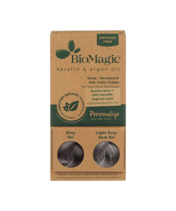 Biomagic Biomagic Кератин и арганово масло Демиперманентна боя за коса Сива 250 мл *Тестер