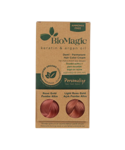 Biomagic Biomagic Кератин и арганово масло Деми-перманентна боя за коса Розово злато 250 мл *Тестер