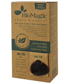Biomagic Biomagic кератин и арганово масло перманентна боя за коса 44.78 250 мл *Тестер